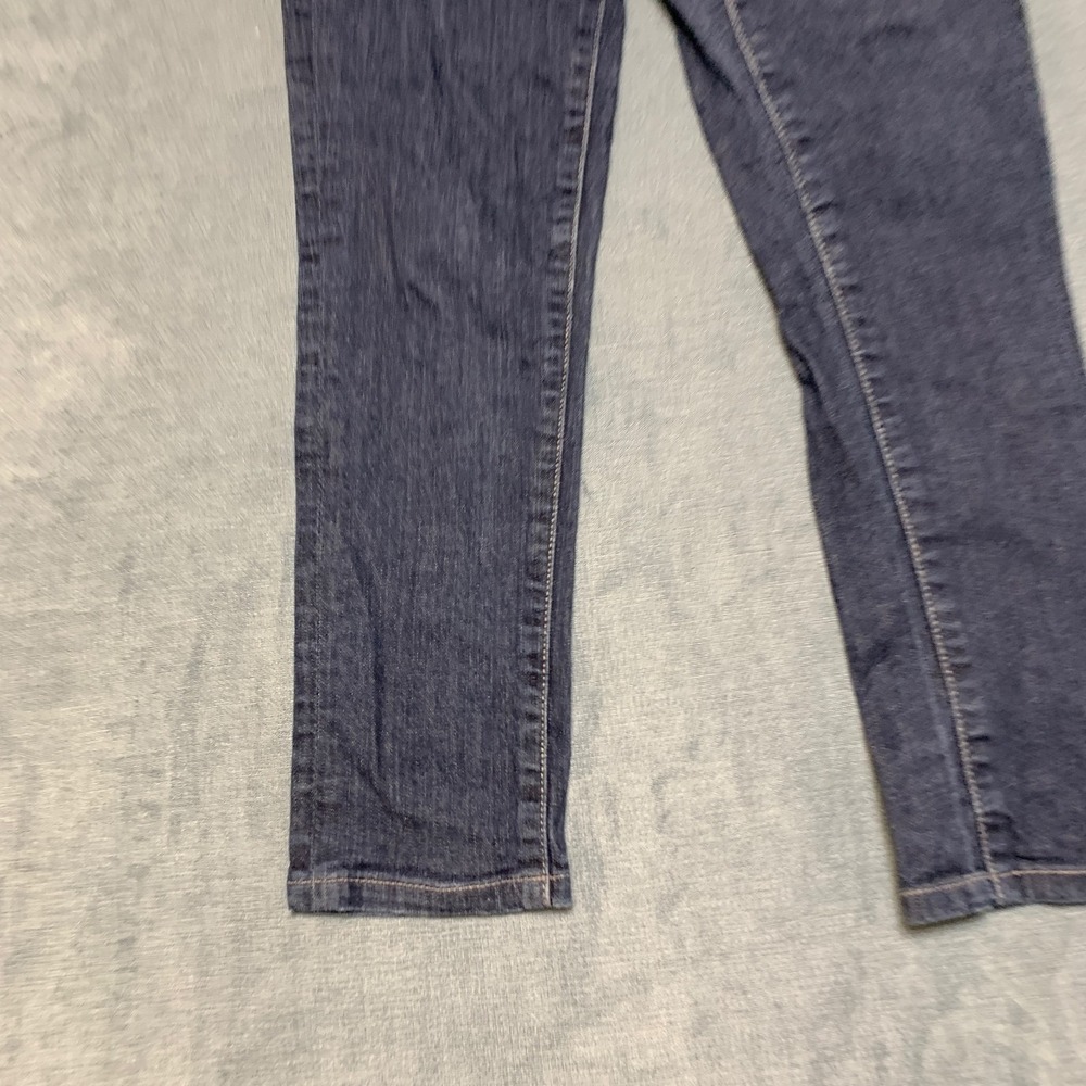 7 For All Mankind Roxanne Jeans Womens 27 Blue Denim Stretch 5 Pocket Straight - Picture 11 of 16